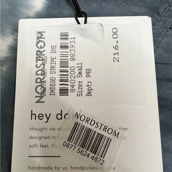 NWT BELLA DAHL Sleeveless Tiered MIDI Dress in Indigo Stripe! - Picture 7 of 11